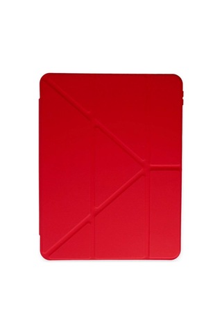 Apple iPad Uyumlu Air 4 10.9 Kılıf Kalemlikli Mars Tablet Kılıfı - Kırmızı