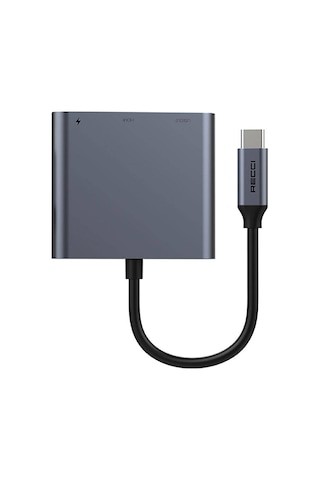Recci Rh05 Type-c To Type-c Pd100w/hdmı 4k 30hz/usb3.0 Destekli 3in1 Hub Çoğaltıcı