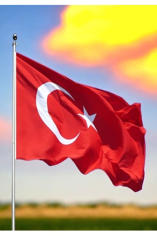 Raşel Kumaş Türk Bayrağı 1. Kalite Kumaş Dikim 150x225 Cm