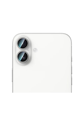 Apple Uyumlu iPhone 16 Plus Caseworld Alloy Serisi Oleofobik Anti Reflective Kamera Lens Koruyucu Gümüş