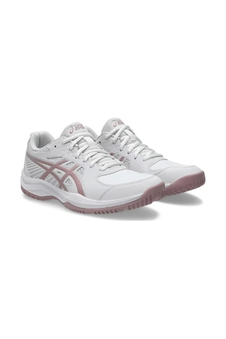 Asics Court Slide 4 Beyaz Pembe Kadın Tenis Ayakkabısı