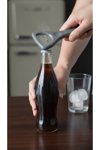 Pratik Şişe Açacak 1 Adet Gazoz & Soda Şişe Açacağı, Dayanıklı Metal Çok Renkli