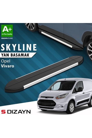 S-dizayn Opel Vivaro B Kısa Şase Skyline Aluminyum Yan Basamak 213 Cm 2015-2018 A+ Kalite
