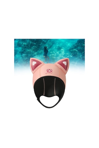 Suntek Dalış Başlığı Başlık Neopren Wetsuit Kapağı Pembe