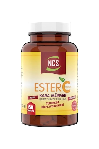 Ncs Ester C Vitamini 1000 Mg Kara Mürver 60 Tablet