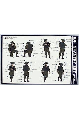Meng Hs-004 1/35 Ölçek, Idf Piyadeleri 2000- , 4 Adet, Plastik Figür Model Kiti-56488