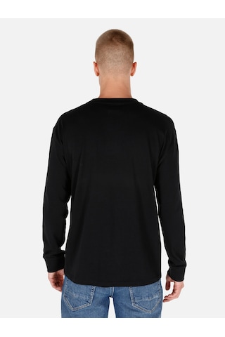 Colin's Colins Regular Fit Bisiklet Yaka Basic Siyah Erkek Uzun Kol Tişört Cl1065666 Siyah