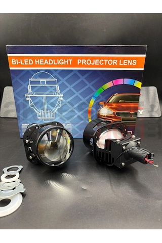 Bi-led Mercek Far 2,5inch Projektör Ledli Far Göbeği-üstün Aydınlatma