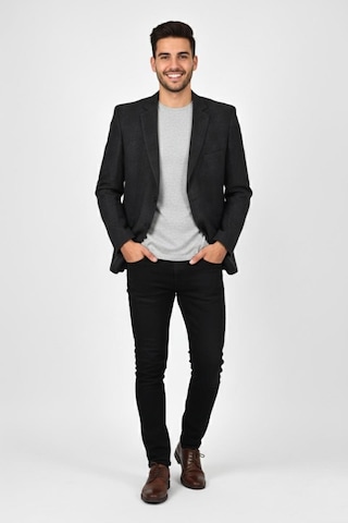 Massimo Rossi Erkek Kışlık Kumaş Tek Ceket 4 Drop Bgl-st04983 Kahverengi
