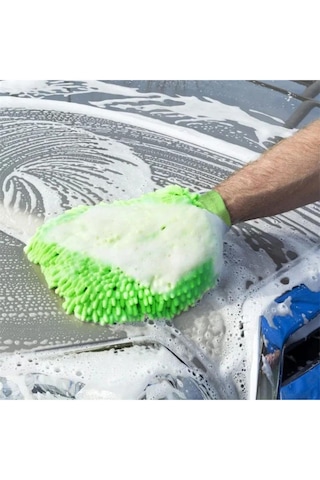 Mikrofiber Şönil Makarna Uçlu Temizlik Bezi Eldiveni