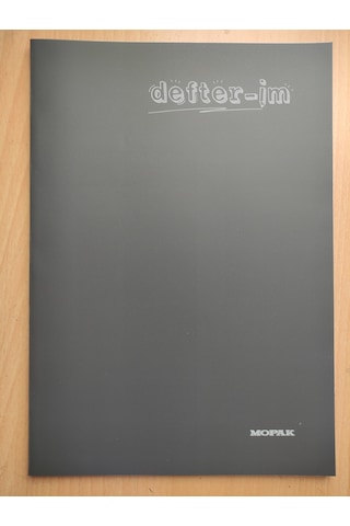 Mopak 60 Yaprak Çizgili Defter Plastik Kapak Harita Metot Hm