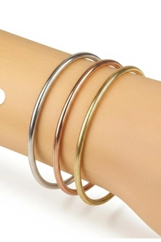 14 Ayar Esnek Altın Bileklik Altın