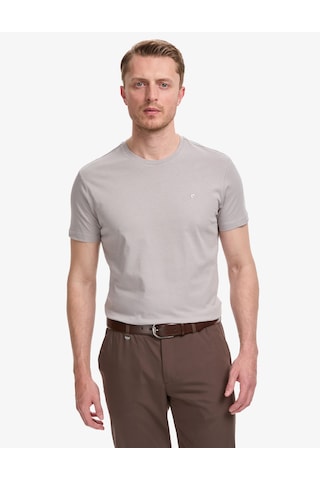 Pierre Cardin Erkek Gri Tişört Basic 50325307-vr024