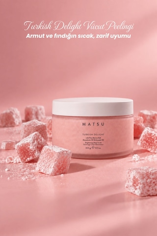 Turkish Delight Aydınlatıcı Gül & Safran Vücut Peelingi 300 Gr