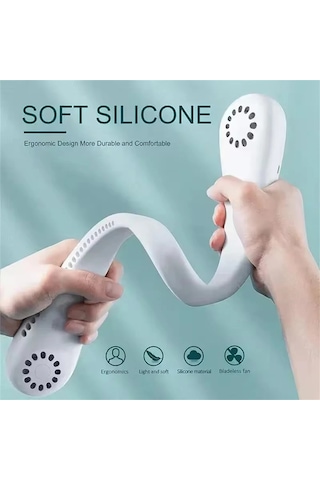 Liangmei Yeni Mini Boyun Fan Taşınabilir Bladeless Asılı Boyun