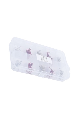 Kangvka Yüksek Karbon Çelik 130 Adet Üçlü İğne Seti - Ters Tırnaklı, Dayanıklı Ve Uçuk - Balık Kaçırmama Tasarımı Beyaz/kırmızı