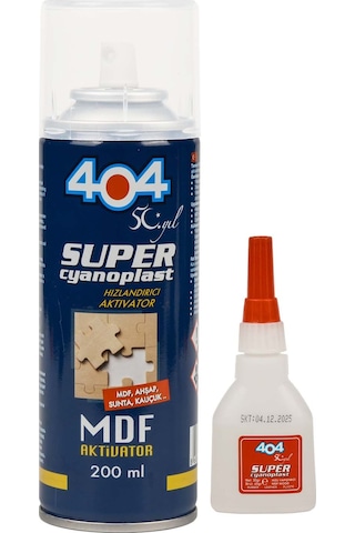 Süper Hızlandırıcı Mdf Aktivatör 400 Ml + 100 Gr Hızlı Yapıştırıcı
