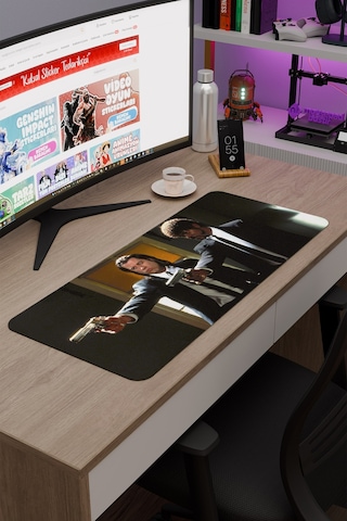 Pulp Fiction Ucuz Roman Tarantino V2 70x30 Xl Gaming Kauçuk Kaymaz Taban Mouse Pad Fare Altlığı