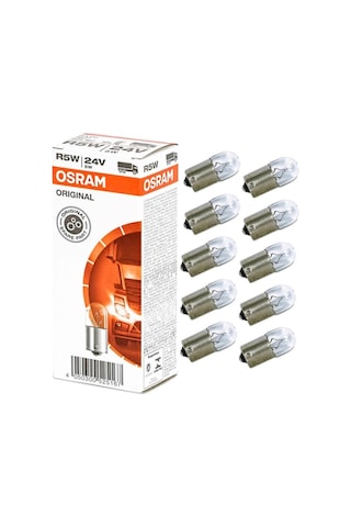 Ahmet Otomotiv Osram 5627 R5w 24 Volt 67 Ampul 5watt 10 Adet