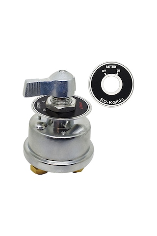 Yuntech01 12v/24v Akü Kesici Anahtar, Akü Yalıtım Isolatörü - Utv, Araba, Karavan Ve Tekne İçin Çelikten Yapılmış