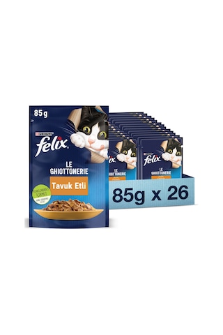 Purina Felix Pouch Tavuklu Yetişkin Kedi Maması 26 x 85 G