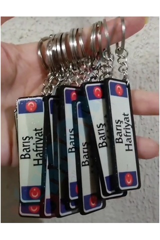 Kara Bilişim Plaka Anahtarlık Ahşap