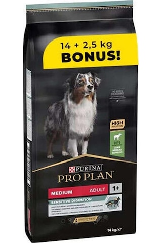 Purina Pro Plan Medium Kuzu Etli Orta Irk Yetişkin Köpek Maması 14 KG + 2500 G Purina Pro Plan Medium Kuzu Etli Orta Irk Yetişkin Köpek Maması 14 KG + 2500 G