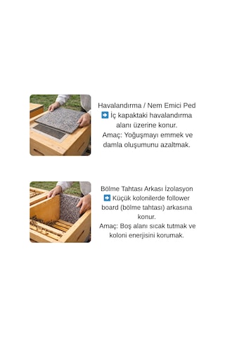 Keçecimemett 50 42 Arı Kovanı Yalıtım Keçesi Isı Ve Nem Dengeleyici Keçe İçi İzolasyon Kışlık Koruma 1 Adet
