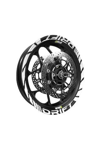 Mondial Drift Jant Şeridi Fosforlu Beyaz