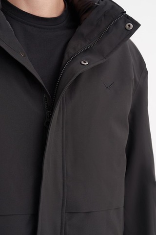 Cazador 13295 Erkek Waterproof Kaban Siyah