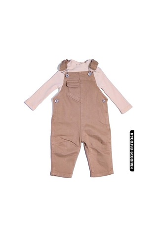 Çikoby Xo Kids Kız Bebek Balıkçı Yaka Tishirt 6-24 Ay 20560 Krem