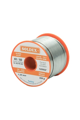 Soldex 1.20mm Lehim Teli Sn40 Pb60 500 Gr. Soldex 1.20mm Lehim Teli Sn40 Pb60 500 Gr.