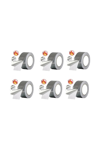 Alüminyum Folyo-Yanmaz Bant 40X20 Mt 6 Adet..