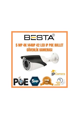5 Mp 1440p 6 Kameralı Ip Poe Güvenlik Seti