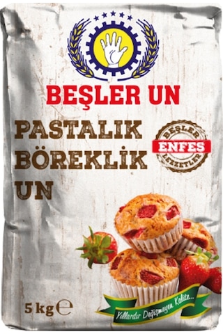 Beşler Pastalık Böreklik Buğday Unu 5 KG