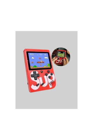 Sup Retro El Konsolu 500 Oyun, Tv Bağlantılı, 3 İnç Ekranlı Şarjlı Mini Atari Çok Renkli