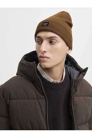 Jack&jones Addıtıonals Erkek Logo Detaylı Bere - Dna - 12092815 Monks Robe