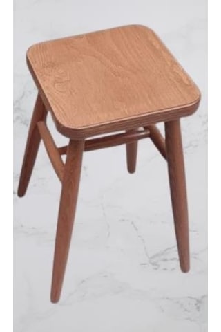 Tabure 90380 Kayın Ayak Güçlendirilmiş Bağlantı Papel Oturum Ceviz Renk El Yapım