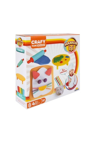 Sunman Crafy Hamur İşi Oyun Hamuru Seti 200 Gr. 6 Parça S01002016