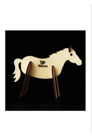 Ahşap Maket Hayvanlar Çocuklar Boyanabilir - At Boya Setli