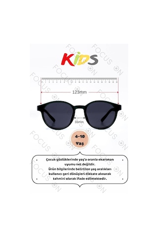 Focus On KS004-C4S-P-FÜME Koyu Yeşil Polarize Çocuk Güneş Gözlüğü