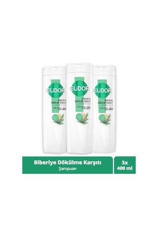 Elidor Biberiye Dökülme Karşıtı Şampuan 3 x 400 ML