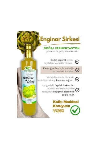 Enginar Sirkesi 500 Ml 2'li Paket - Organik Doğal Fermantasyon