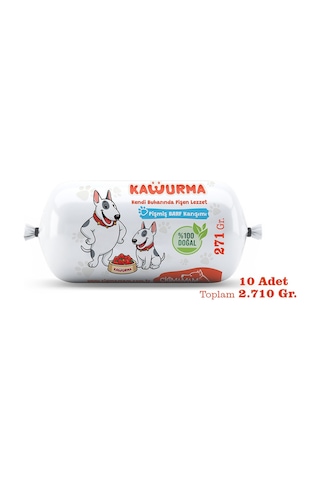 Kavurma Pişmiş Barf Köpek Maması 2.71 Kg - 271 G X 10