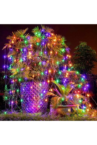 Yüksek Kalite Renkli Ağ Led Işık Örümcek Ağı Led Işık 2x2 M2 Eklemeli Animasyonlu Modlu 220 Volt Renkli