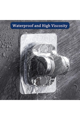 Ayarlanabilir Duş Başlığı Tutucusu Delme Gerektirmeyen Banyo Braketi B Diğer