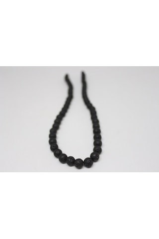 Lav Taşı Kolye 8 Mm Kehribar Klipsli Çok REnkli