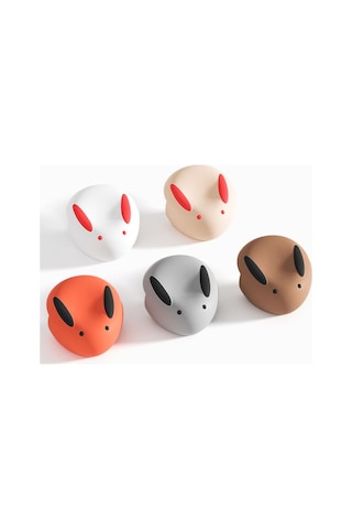 Sones 2 Adet / Takım Tavşan Çocukları Çarpma Önleyici Silikon Köşe Koruyucu Masa Köşe Koruyucu Kılıf Kırmızı