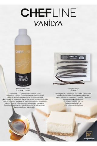 Chefline Vanilya Çubuğu 10'lu