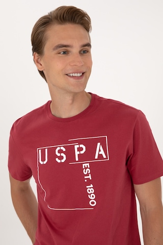 U.S. Polo Assn. Erkek Regular Fit Vişne Bisiklet Yaka Tişört 50306908-VR223